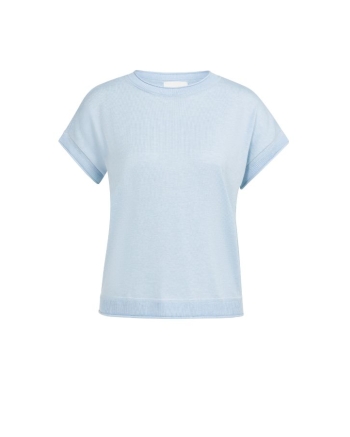 Yaya Knitted sweater with rolled ed 990732