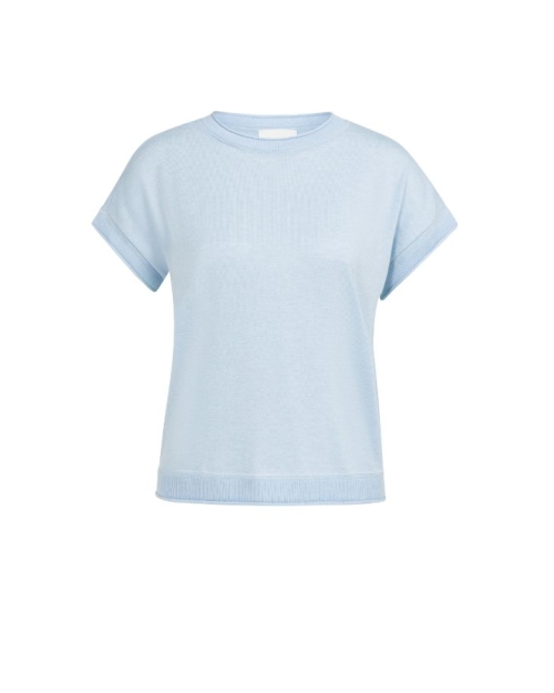 Yaya Knitted sweater with rolled ed 990732