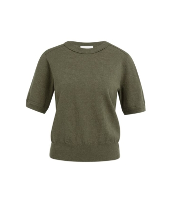 Yaya Short sleeve sweater with deta 990652