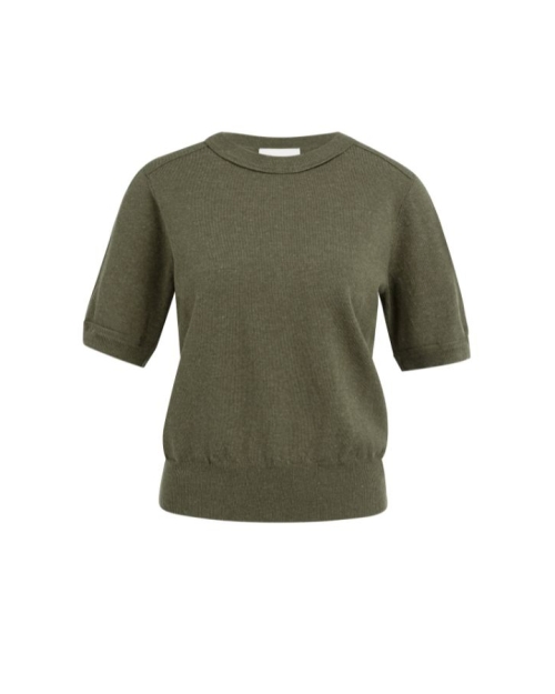 Yaya Short sleeve sweater with deta 990652