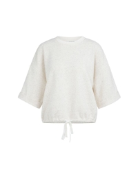 Yaya Short sleeve sweatshirt with r 990642
