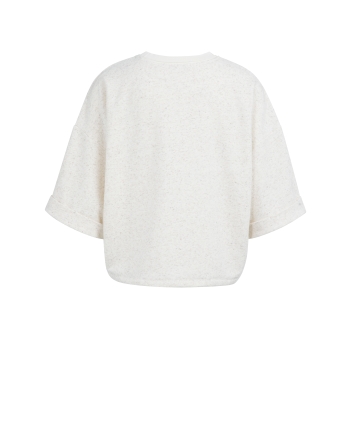 Yaya Short sleeve sweatshirt with r 990642