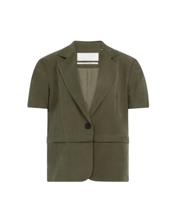Yaya Woven shortsleeve blazer with 99065