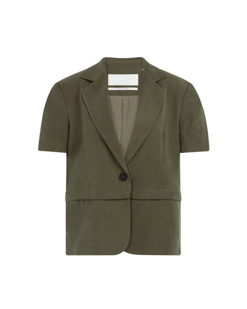 Yaya Woven shortsleeve blazer with 99065