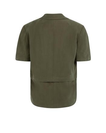 Yaya Woven shortsleeve blazer with 99065