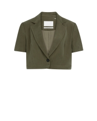 Yaya Woven shortsleeve blazer with 99065