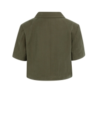 Yaya Woven shortsleeve blazer with 99065