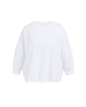 Yaya Oversized jersey top with cuff 00000