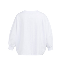 Yaya Oversized jersey top with cuff 00000
