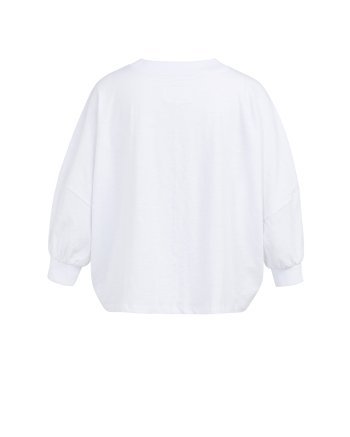 Yaya Oversized jersey top with cuff 00000