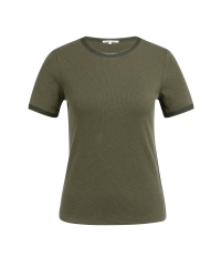 Yaya T-shirt with mesh edge 99058