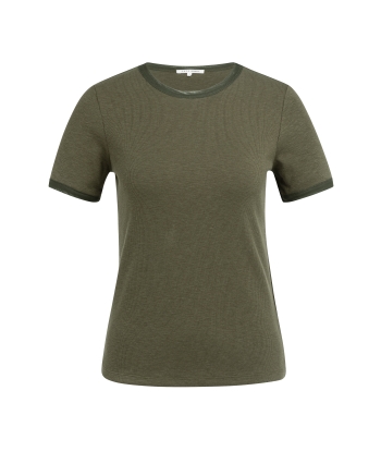 Yaya T-shirt with mesh edge 99058