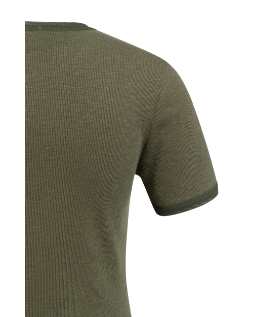 Yaya T-shirt with mesh edge 99058