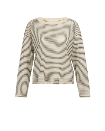 Yaya Fine knitted stripe sweater ls 990581