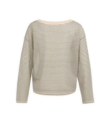 Yaya Fine knitted stripe sweater ls 990581