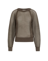 Yaya Mesh stitch raglan sweater 99070