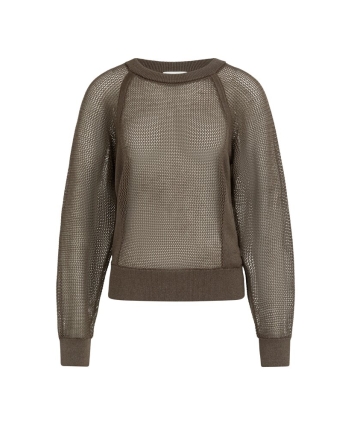 Yaya Mesh stitch raglan sweater 99070