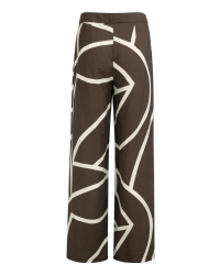 Yaya Woven printed wide leg trouser 912161