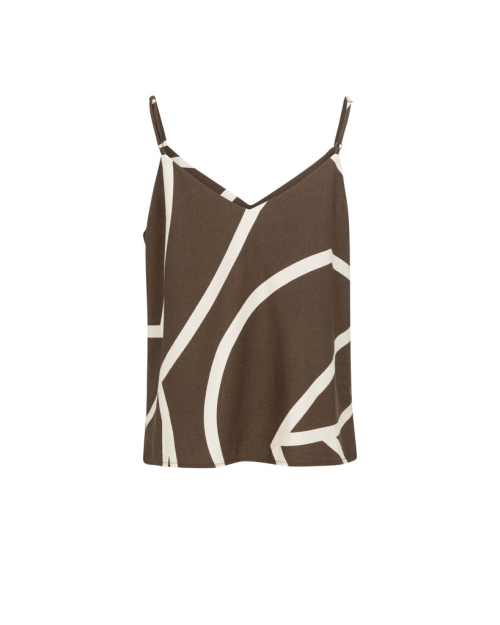 Yaya Printed v-neck singlet 912161