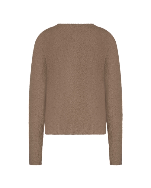 Red Button De Fluffy Sweater