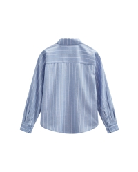 Freequent Striped, rhinestone deco Vista Blue w. Star Off-White