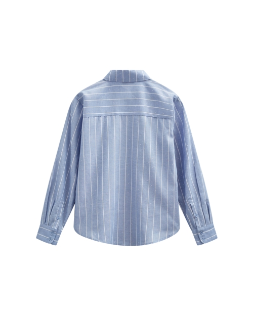 Freequent Striped, rhinestone deco Vista Blue w. Star Off-White