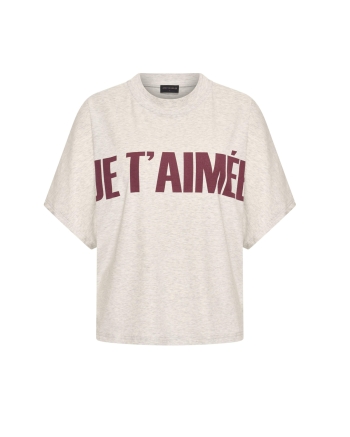 Aímée the Label T-shirt  Zand/bordo