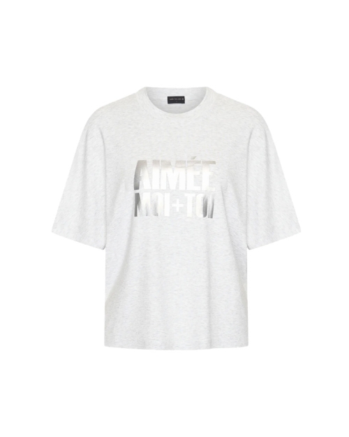 AIMEE THE LABEL T-shirts Grey melee