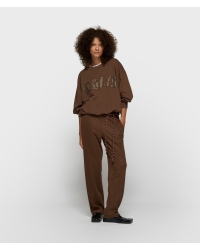 10 Days tapered track pants 1322 dark truffle