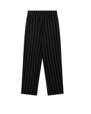 10 Days flowy pants pinstripe 1012 black
