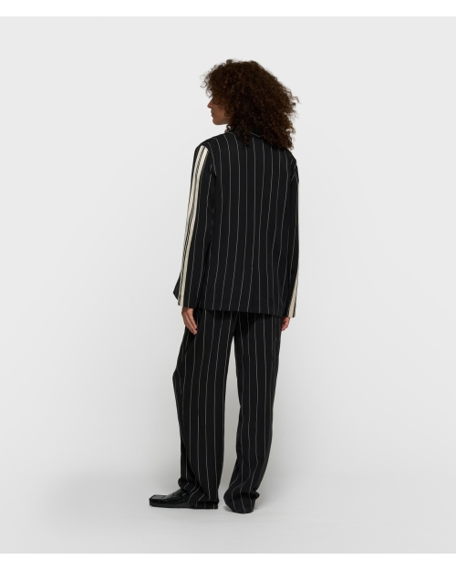 10 Days flowy pants pinstripe 1012 black