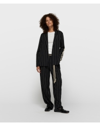 10 Days flowy pants pinstripe 1012 black