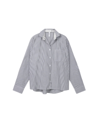 10 Days shirt stripes 3009 white/charcoal