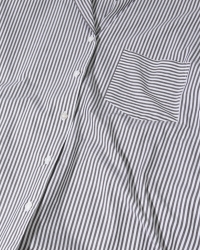 10 Days shirt stripes 3009 white/charcoal