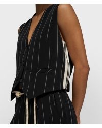 10 Days gilet pinstripe 1012 black
