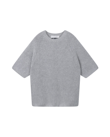 10 Days short sleeve knit sweater 1329 light graphite