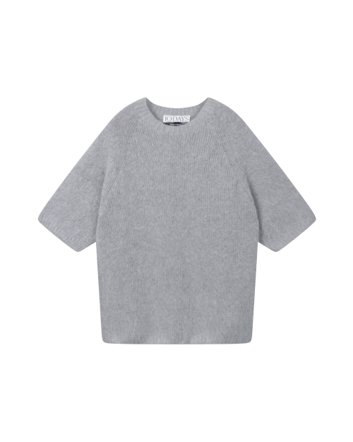 10 Days short sleeve knit sweater 1329 light graphite