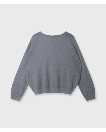 10 Days thin knit sweater 1329 light graphite