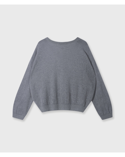 10 Days thin knit sweater 1329 light graphite