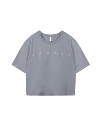 10 Days short sleeve tee logo 1329 light graphite
