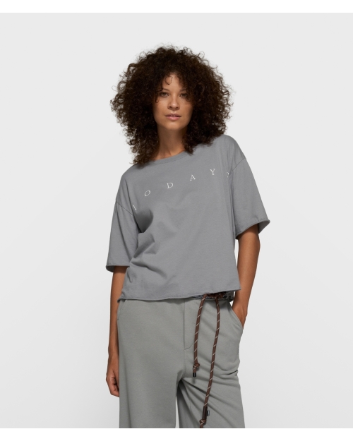 10 Days short sleeve tee logo 1329 light graphite