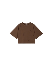 10 Days thick cotton tee 10DAYS 1322 dark truffle