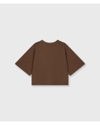 10 Days thick cotton tee 10DAYS 1322 dark truffle