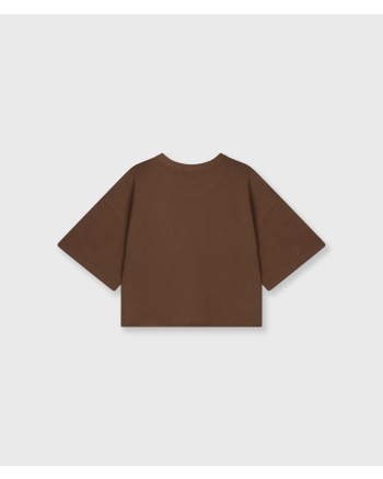 10 Days thick cotton tee 10DAYS 1322 dark truffle
