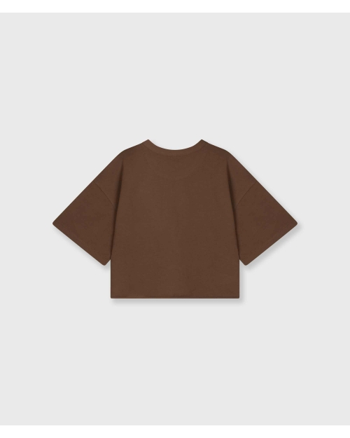 10 Days thick cotton tee 10DAYS 1322 dark truffle
