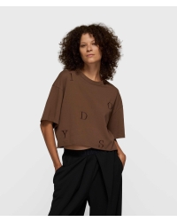 10 Days thick cotton tee 10DAYS 1322 dark truffle