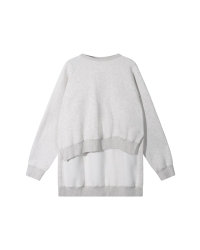 10 Days a-symmetric sweater 4000 soft white melee