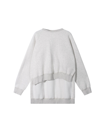 10 Days a-symmetric sweater 4000 soft white melee