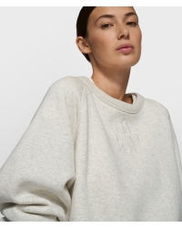 10 Days a-symmetric sweater 4000 soft white melee