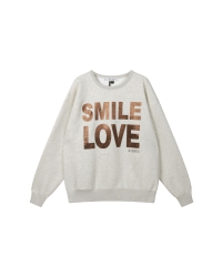 10 Days statement sweater smile love 4000 soft white melee